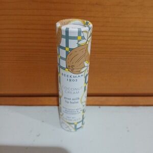 BEEKMAN 1802 GOAT MILK LIP BALM "SUNSHINE LEMON" BEESWAX NEW IN TUBE